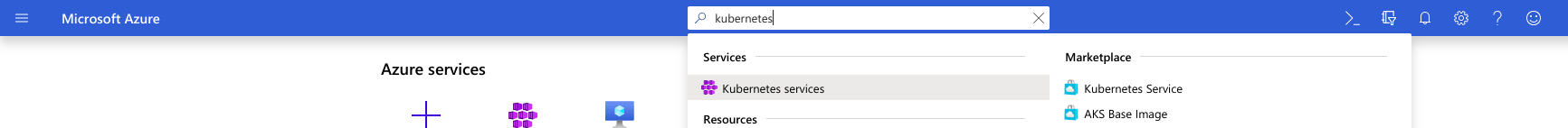 Finding Kubernetes services in Microsoft Azure